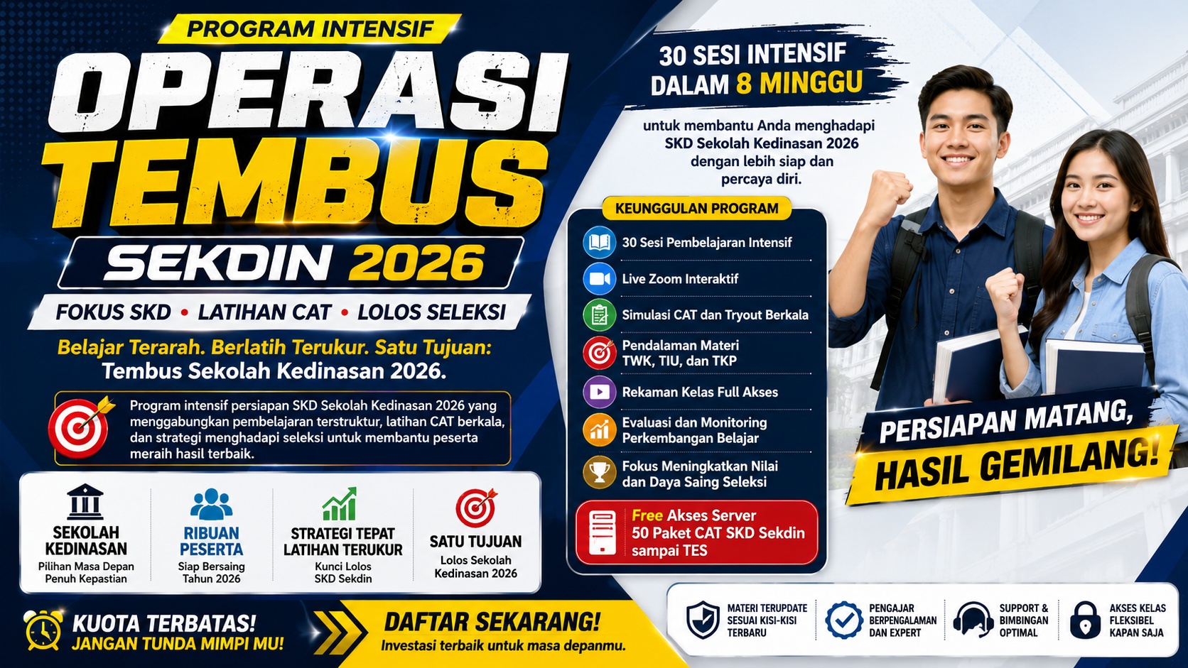 KELAS ONLINE OPERASI TEMBUS SEKDIN 2026