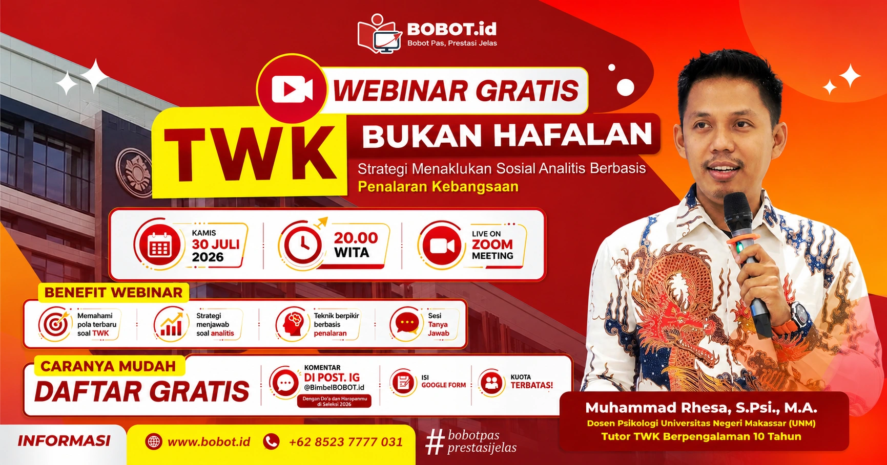 Flyer Webinar TWK Bukan Hafalan